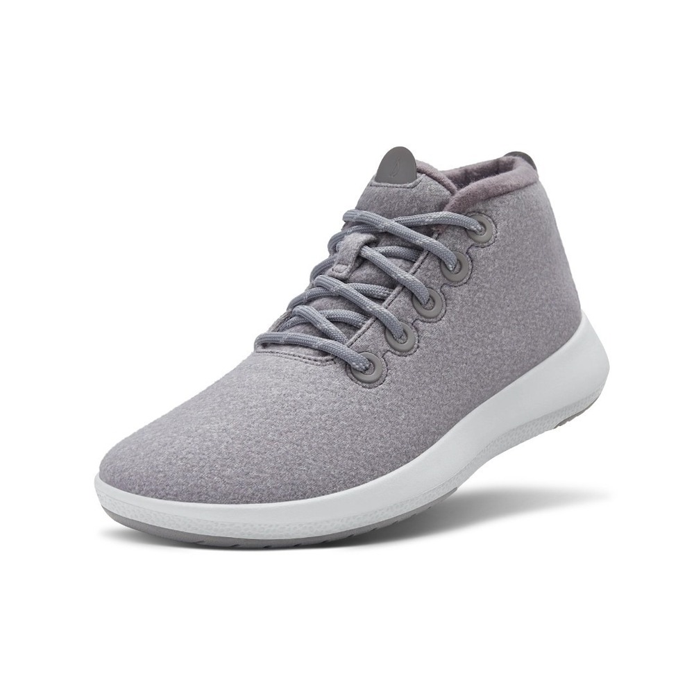 NEW! Allbirds Men's Wool Runner Up Mizzle WRUM Hi-Top Sneaker Gray Size 12 $160